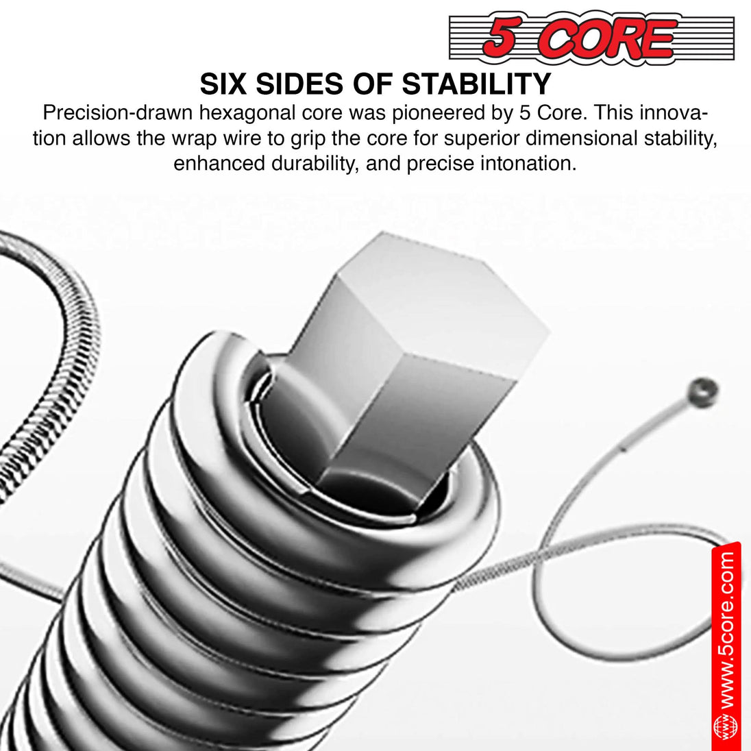 5 Core Electric Guitar Strings for 6 String Guitars Nickel Plated Steel Cuerdas Para Guitarra