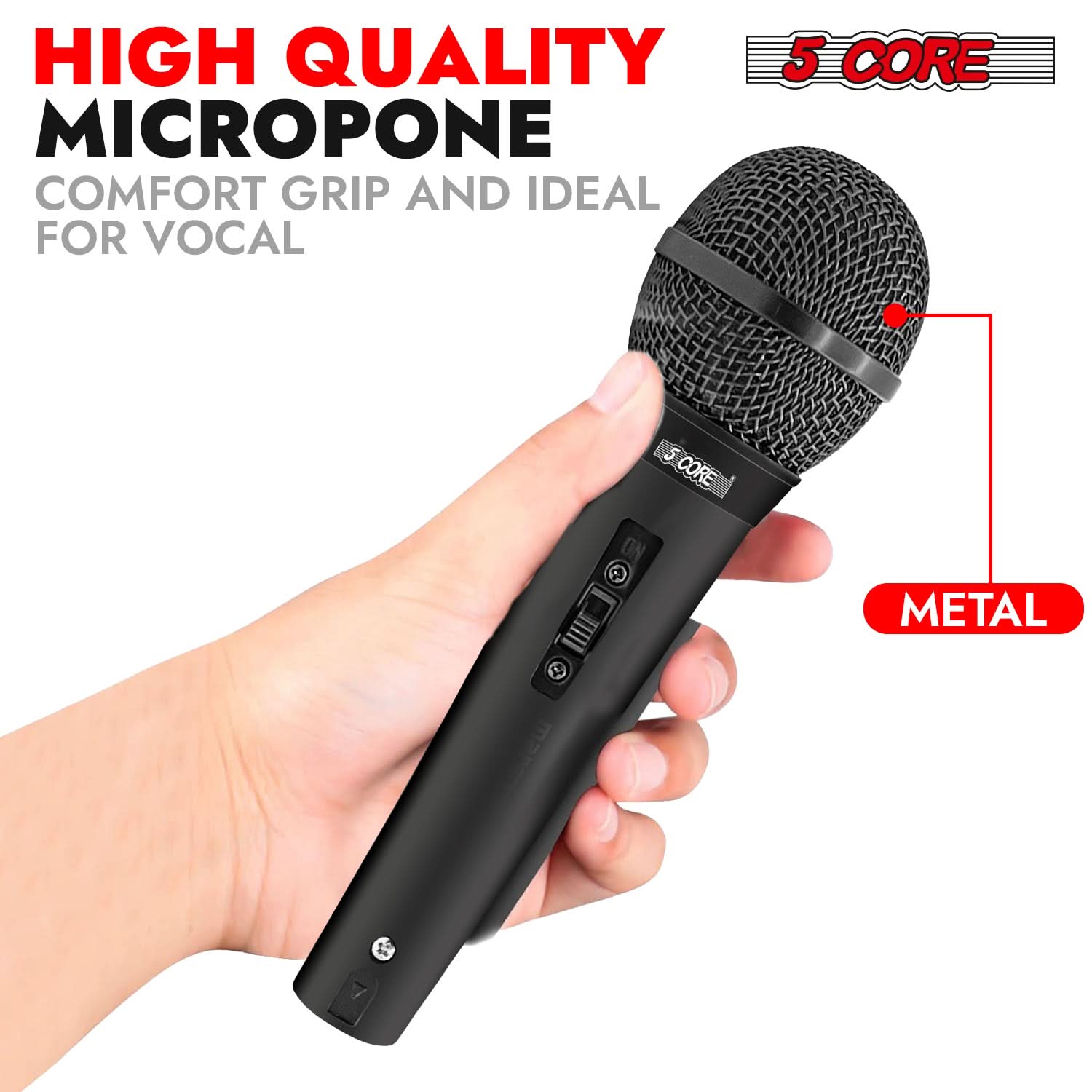 Vocal Handheld DJ Mic Wired XLR Singing Microfono