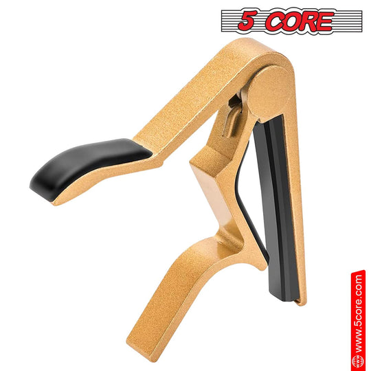 5 Core Guitar Capo: Classic clip capo for acoustic and electric guitars, perfect for 6-string guitars.