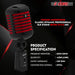 Professional microphone for singing with superior sound clarity and noise reduction, ideal for studio and live performances