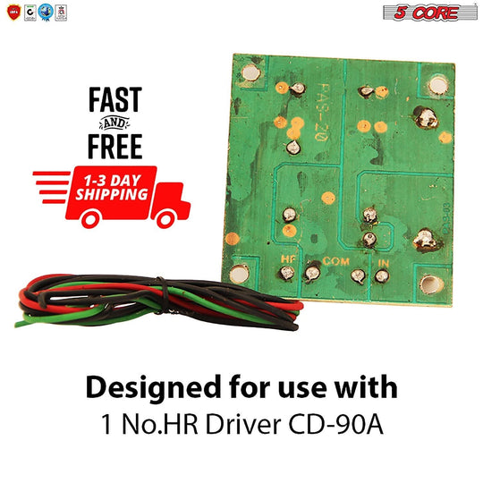 5 Core passive crossover network for single-channel audio separation