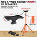 Sturdy 5Core speaker pole mount with orange locking knob design