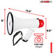 50W bullhorn with USB & SD card, handheld mic, recording, and siren—best choice for powerful sound.