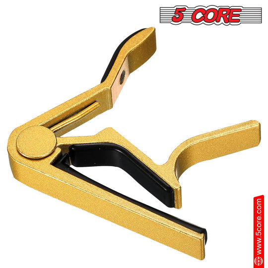 5 Core Kapo Pair: Universal guitar capos for acoustic, electric, banjo, mandolin, and ukulele.