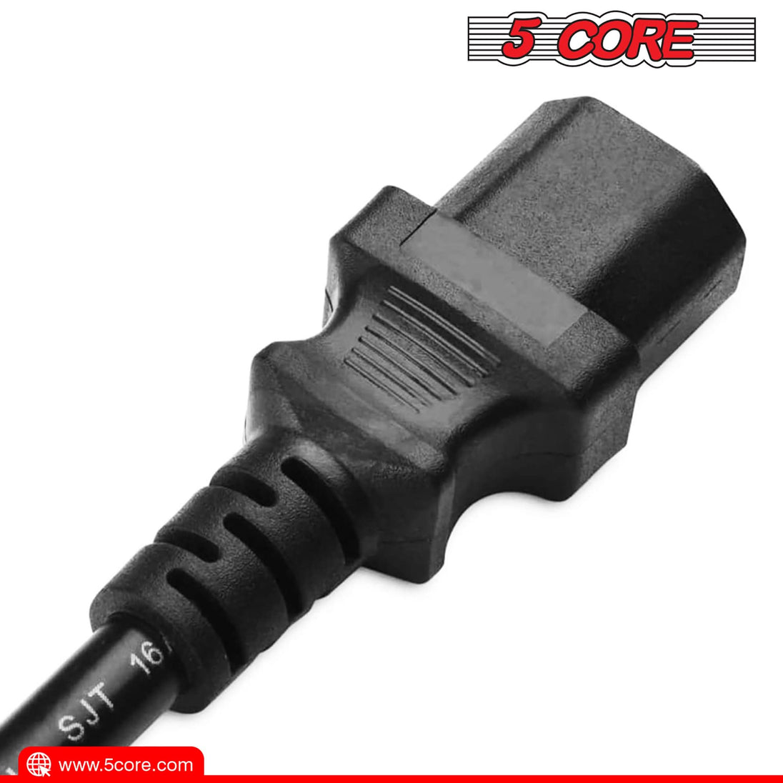 5Core AC Power Cord 6 Ft 3 Prong US Male - Female Extension Adapter 16AWG 125V 13A