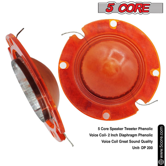 5Core phenolic diaphragm with 2-inch voice coil for compression horn driver replacement