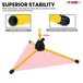 Non slip rubber caps on hte legs ensure superior safety on any type of floor