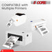 Thermal shipping labels with perforation, 4x6 inches, printer-ready rolls