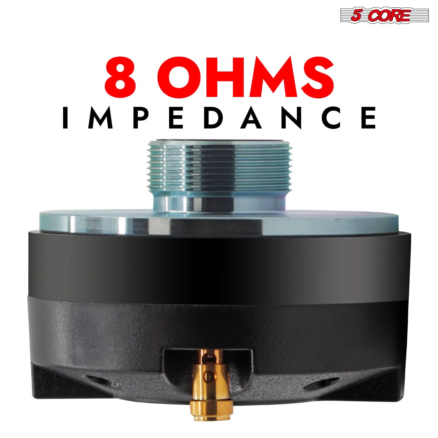 Compression Driver 900W PMPO 8 Ohm Loud Tweeter Horn - 5 Core