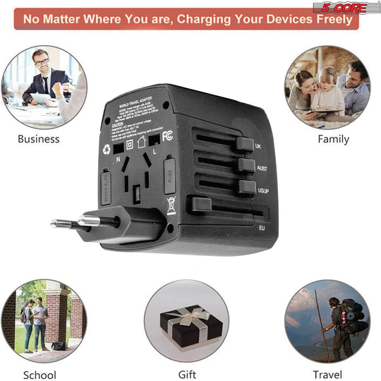 Universal plug adaptor for global electrical outlets