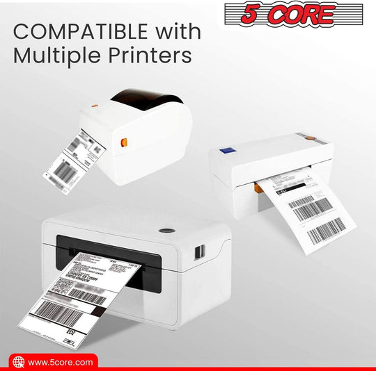 High-quality 5Core thermal labels for mailing, postage, and packaging needs