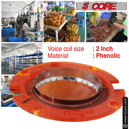 5Core 2" voice coil diaphragm, phenolic construction for compression horn drivers