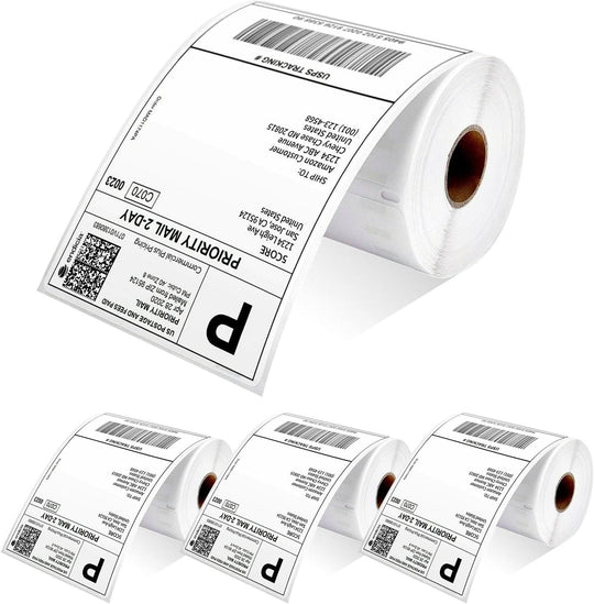 5Core 4x6 direct thermal shipping labels compatible with Zebra and Rollo printers