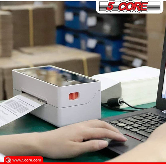 5Core 4x6 thermal labels with strong adhesive for secure packaging