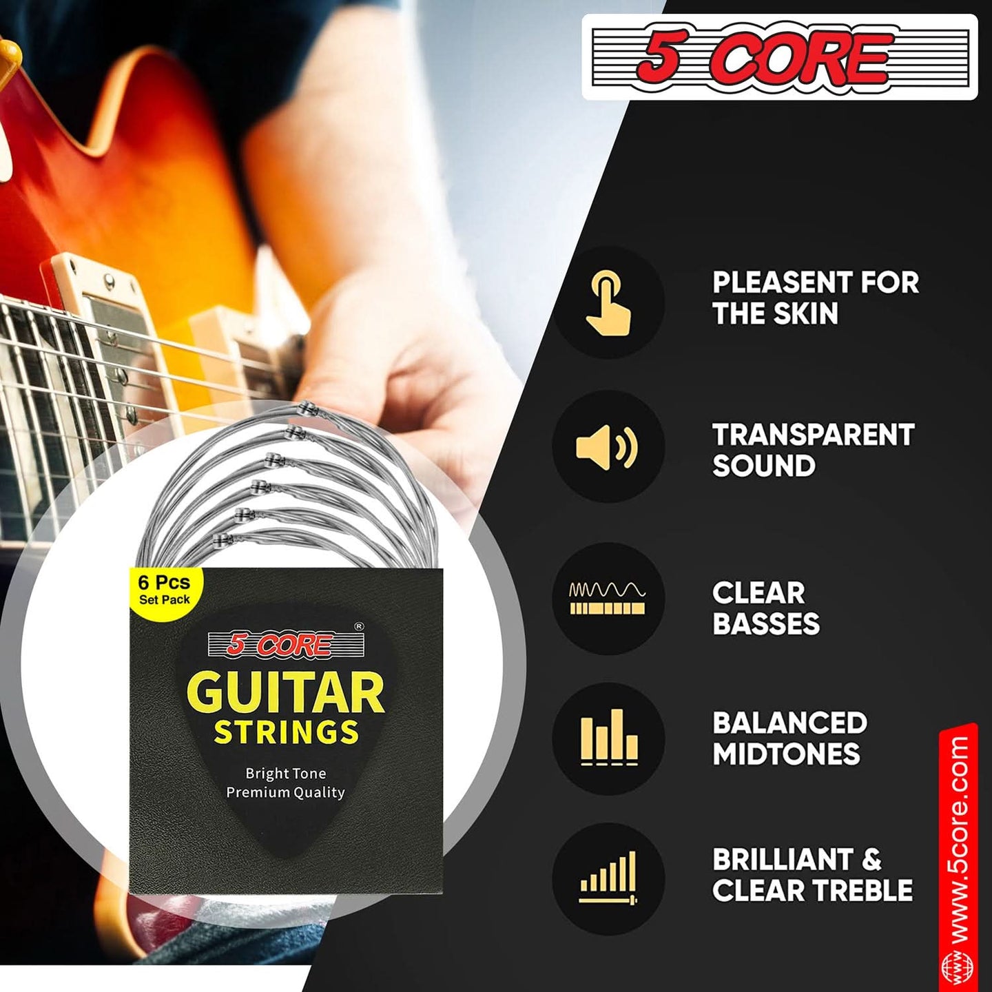 Perfect for rock, blues, pop, and jazz players seeking crisp sound