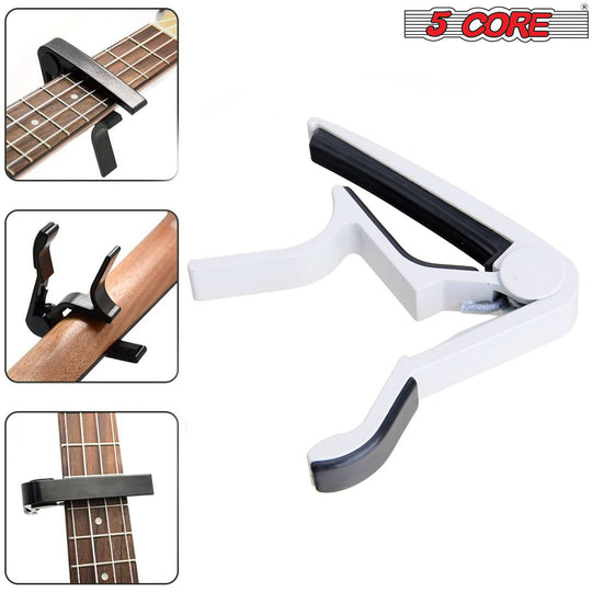 Capo for Banjo Mandolin Ukulele: 5 Core guitar capos for 6-string acoustic and electric guitars.