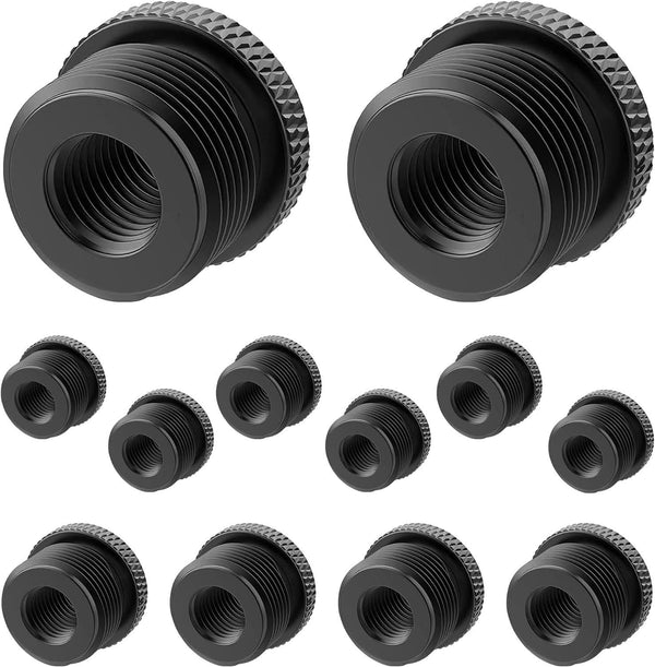 5Core mic stand adapter, 12 pieces, 5/8" male to 3/8" female screw thread conversion connector