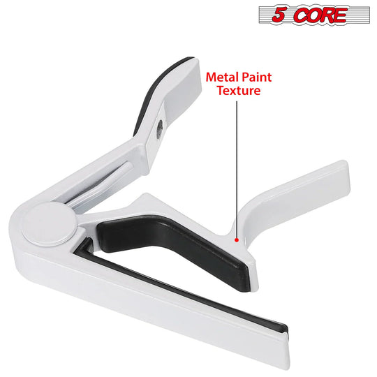 Electric Guitar Capo: 5 Core pair of capos for acoustic guitars and other string instruments.