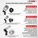 Microphone set enhances overall sound performance with minimal interference.