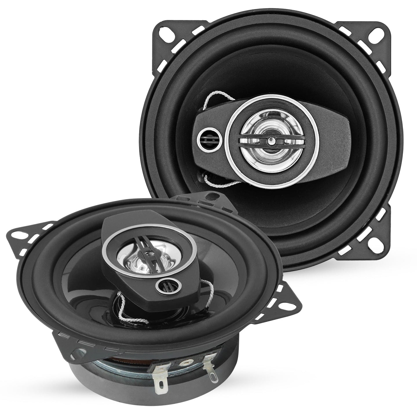 5 Core 4 inch 2-way car speaker with 250W peak power and coaxial design