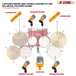 High-performance snare/tom mic delivering tight and punchy drum tones.