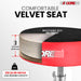 Padded velvet drum throne with a sturdy build, high weight capacity, and thick cushioning for extra comfort.