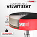 Padded velvet drum throne with a sturdy build, high weight capacity, and thick cushioning for extra comfort.