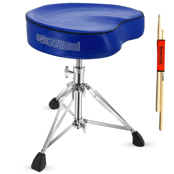 Durable saddle drum throne stool for adults