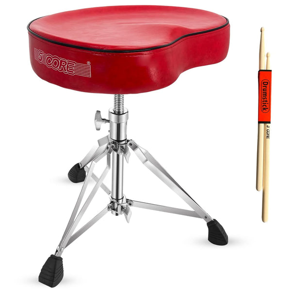 Adjustable saddle drum throne for kids and adults