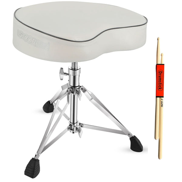 5Core drum throne with padded saddle seat for kids and adults