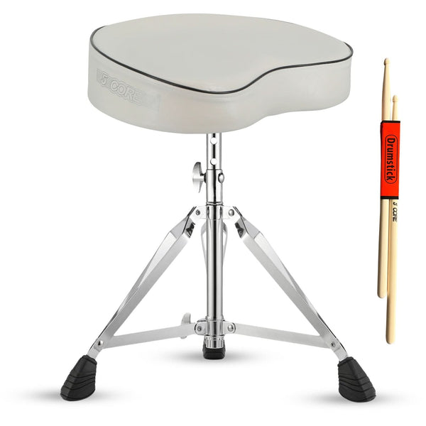 5Core drum throne padded guitar stool saddle drummer seat for adults & kids by 5Core for professional use