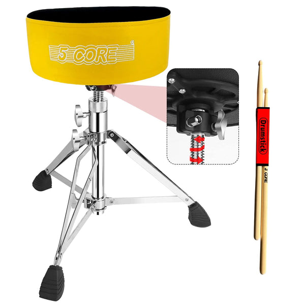 Velvet cushion heavy duty drum throne designed for stability and comfort