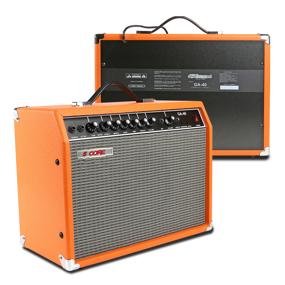 5 Core 40W guitar amp for electric and acoustic bass portable amplifier for practice