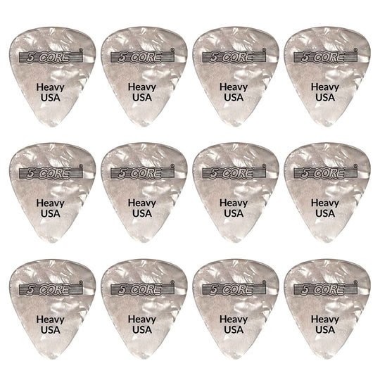 5Core 0.96mm heavy gauge guitar picks for acoustic and electric guitars