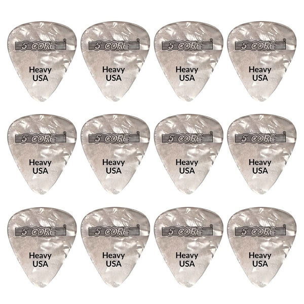 5Core 0.96mm heavy gauge guitar picks for acoustic and electric guitars