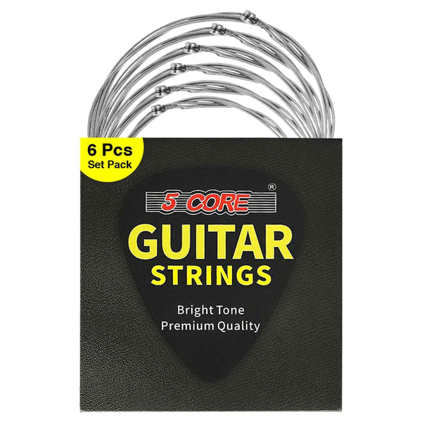 5Core electric guitar strings nickel 0.009-.042 gauge with bright tone for 6 string guitars