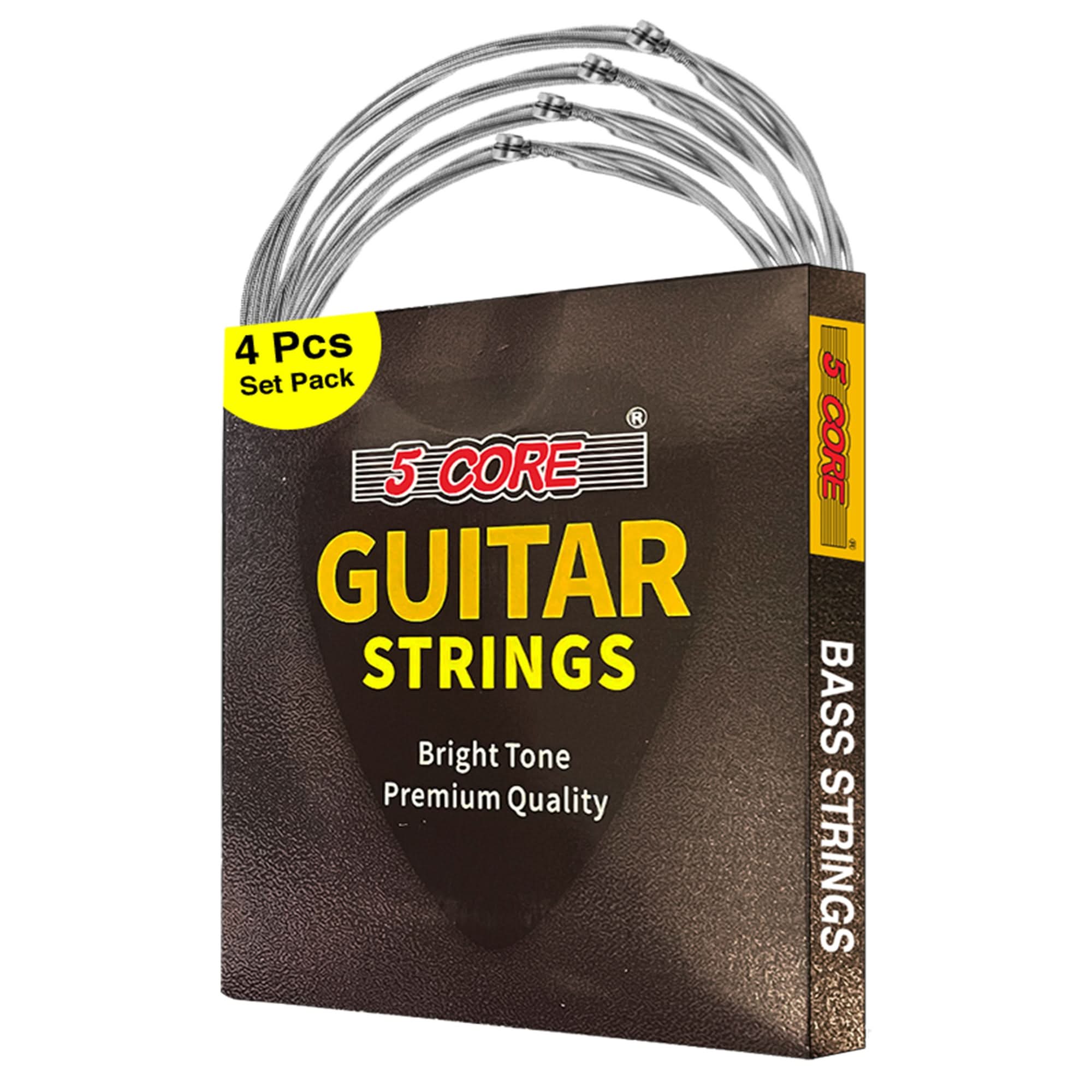 Bass electric guitar strings set with 0.045-.100 gauge