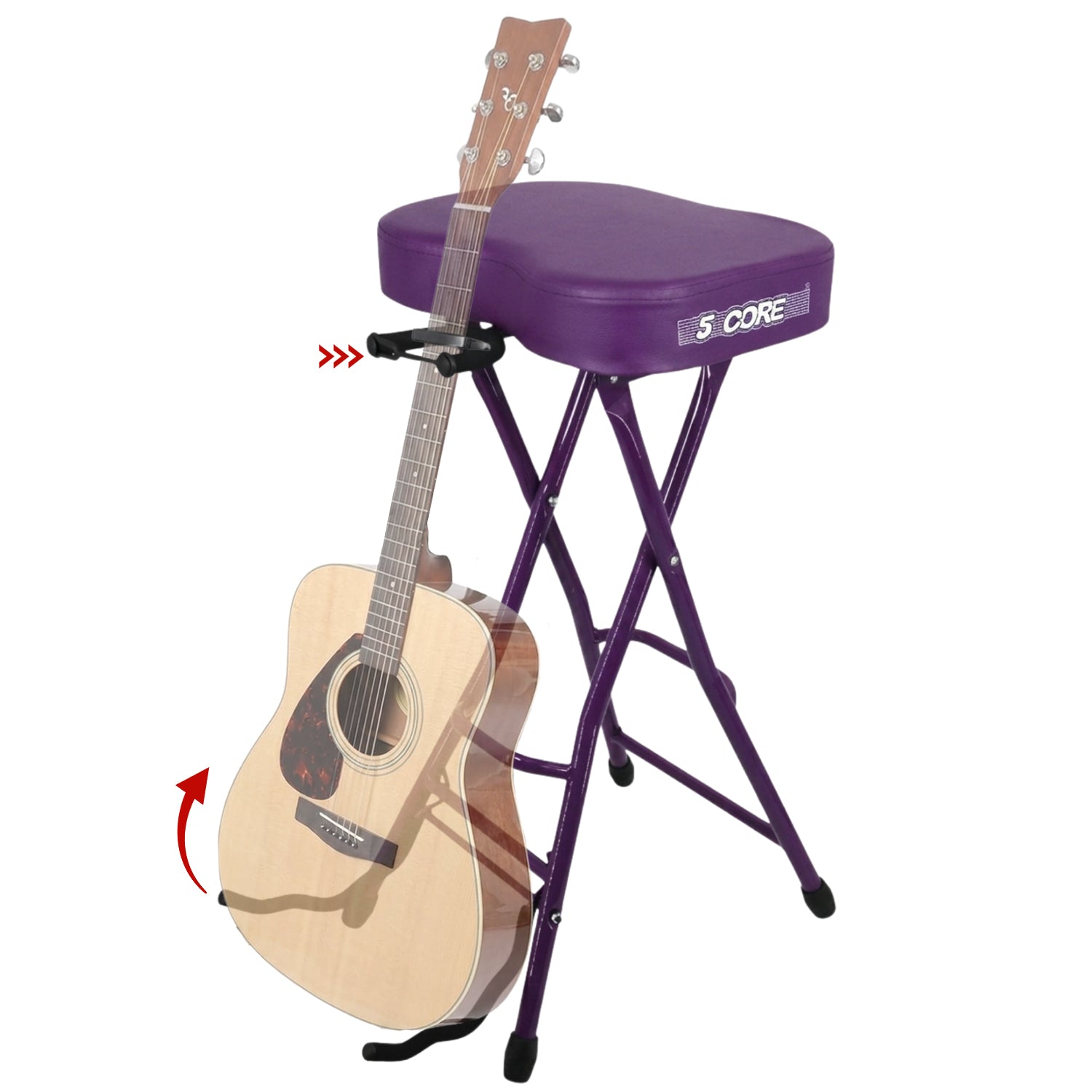 Guitar Stool Adjustable Music Chair Padded Foldable Tall Stools
