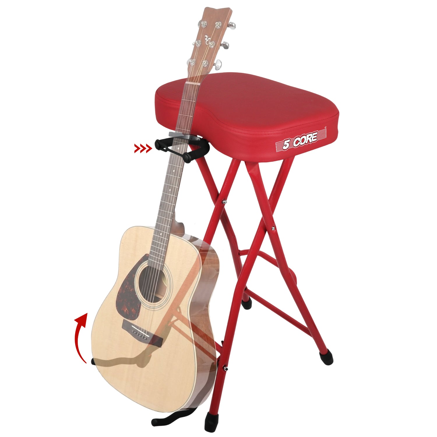 Guitar Stool Adjustable Music Chair Padded Foldable Tall Stools
