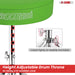Professional drum stool with a reliable build, cushioned top, and easy height adjustment for drummers.