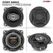 Balanced sound output with 5 Core 2-way car audio speaker