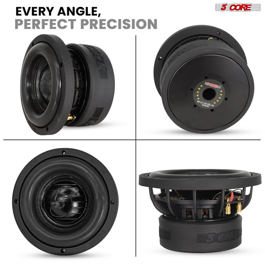 5Core 6.5” component subwoofer delivering rich bass in small enclosures