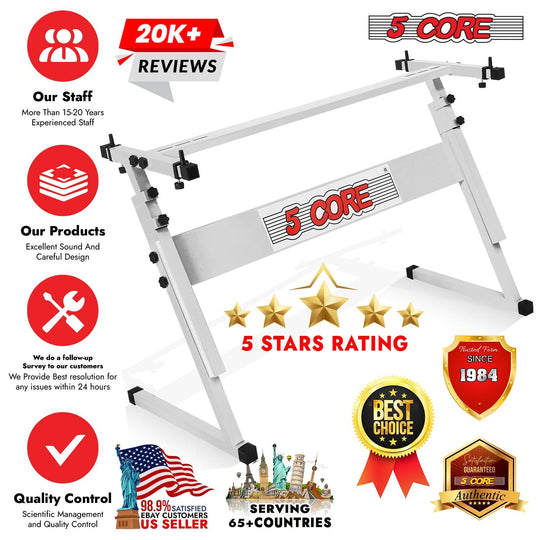 Adjustable Z frame piano stand built for reliable keyboard support
