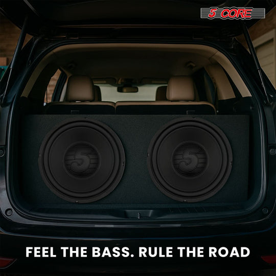 5 Core 10" Subwoofer 300W Car Audio Woofer 4 Ohm Replacement Deep Bass Sub Loud Speaker for Vehicle