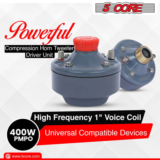 Twist horn speaker compression driver with durable aluminium diaphragm