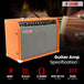 Electric bass acoustic guitar amplifier 40W portable practice amp by 5 Core
