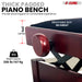 height adjustable piano bench