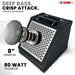 Portable 80W Bluetooth drum amplifier with powerful audio output