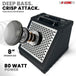 Portable 80W Bluetooth drum amplifier with powerful audio output