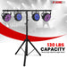 5 Core DJ light stand featuring adjustable height and heavy duty tripod base